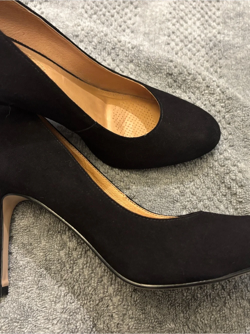 Corso Como Black Suede Pointed Toe Pumps